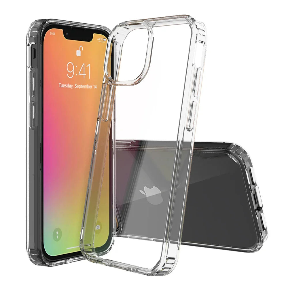 Armor-X Ahn Shockproof Protective Case For iPhone 13 - Clear - Tashqila Armor-X Ahn Shockproof Protective Case For iPhone 13 - Clear - Tashqila